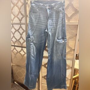 American Eagle Outfitters Blue Flare & Wide Leg Jeans